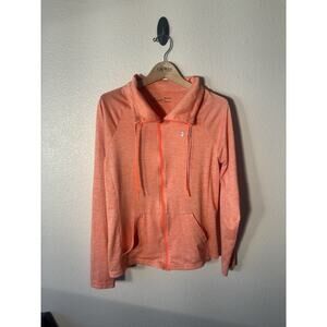 Under Armour Women's Full Zip Hoodie Size Medium Peach Orange